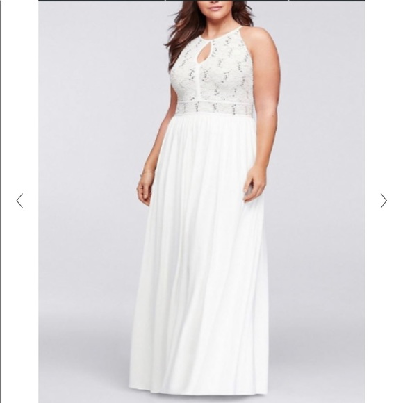 David's Bridal Dresses & Skirts - Davids Bridal | Plus Size White Lace Dress